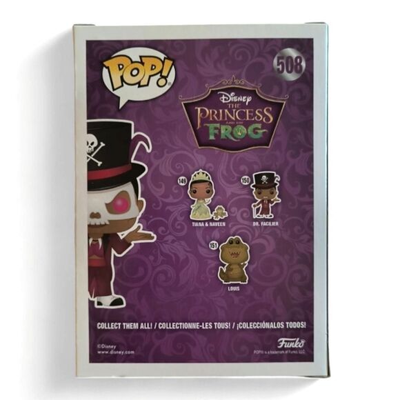 Funko Pop Disney Limited Edition Glow Chase Dr. Facilier Masked Vinyl Figure - Picture 4 of 6